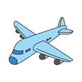 飛行機(カラー)