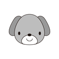 犬(モノクロ)