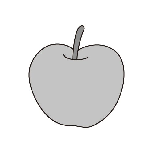 りんごのイラスト（カラー）