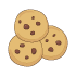 チョコチップクッキーのイラスト