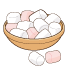 マシュマロのイラスト