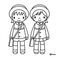 入園式(ぬりえ)