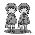 入園式(モノクロ)