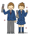 卒業式・小学生(カラー)