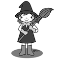 ハロウィン・小さい魔女
