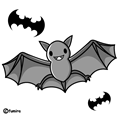 ハロウィン・コウモリ