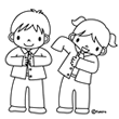 着替え(ぬりえ)