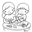 ねんどあそび(ぬりえ)