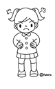 怒る幼稚園児(女の子)