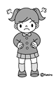 怒る幼稚園児(女の子)