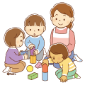 積み木で遊んでいる子どもたちのイラスト(ソフト) 積み木で遊んでいる子どもたちのイラスト(ソフト)