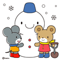 ゆきだるま(カラー)