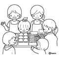 バザー(ぬりえ)
