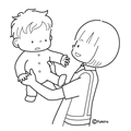 先生と赤ちゃん