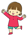 こどものポーズ3(カラー)