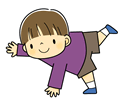こどものポーズ5(カラー)