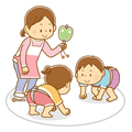 すもうをとるこども