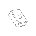 スポンジのイラスト(ぬりえ) スポンジのイラスト(ぬりえ)