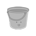 バケツのイラスト(モノクロ) バケツのイラスト(モノクロ)