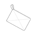 ぞうきんのイラスト(モノクロ) ぞうきんのイラスト(モノクロ)