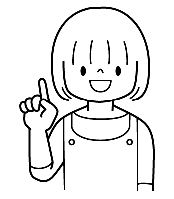 お母さんのイラスト２（ぬりえ）