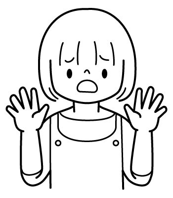お母さんのイラスト２（ぬりえ）