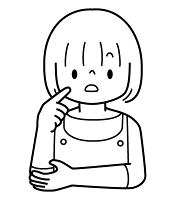 お母さんのイラスト２（ぬりえ）