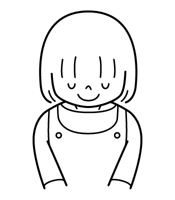 お母さんのイラスト２（ぬりえ）