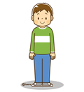 高学年・子供・男の子の生活イラスト 高学年の男の子のイラスト