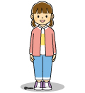高学年・子供・女の子の生活イラスト