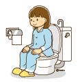 トイレに行く女の子