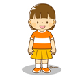 子供・女の子の生活イラスト 女の子