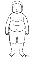 太ったお父さん