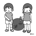 花火(モノクロ)