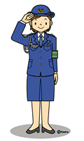 婦人警官・女性警察官(カラー)
